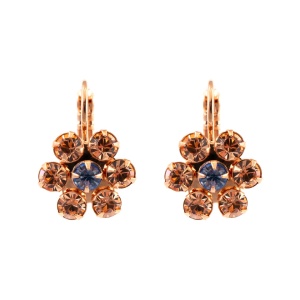 Cercei placati cu Aur roz de 24K, cu cristale originale, Marie Antoinette | 1119-5005RG6